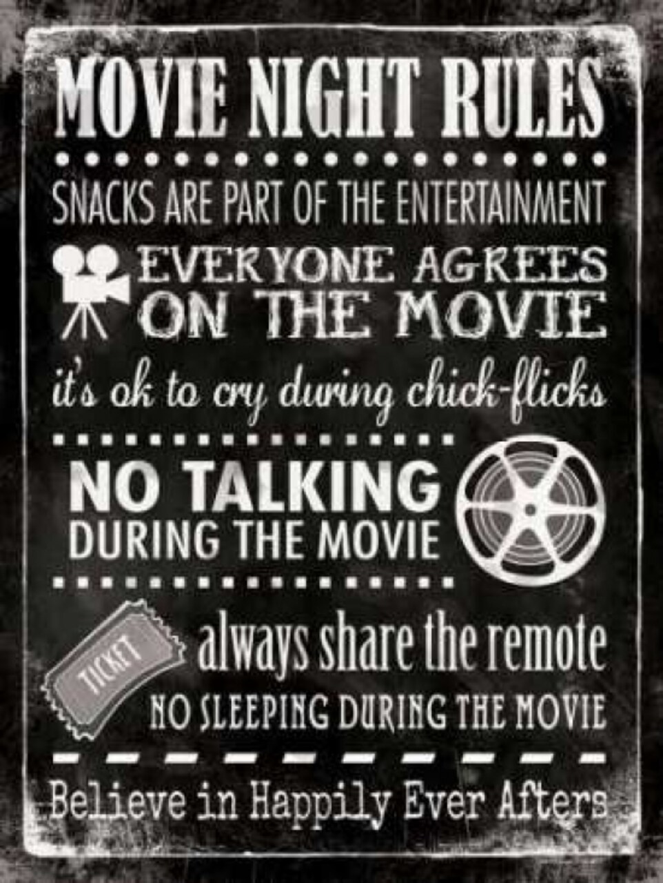 Movie Rules Poster Print by Stephanie Marrott - Item # VARPDXSM11062
